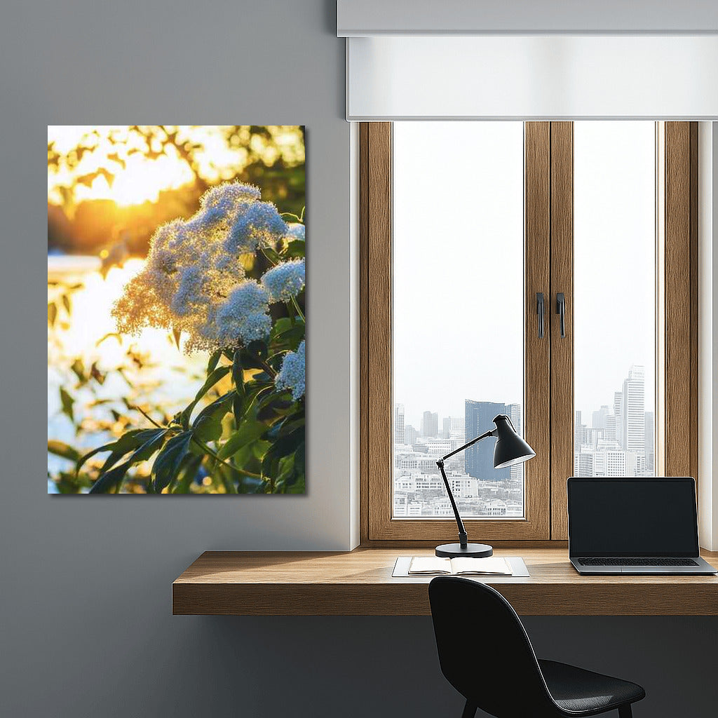 Summer Light: Blue and Yellow Flowers