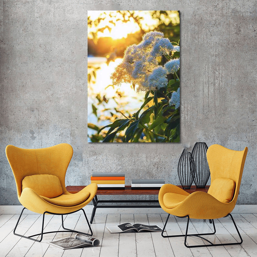 Summer Light: Blue and Yellow Flowers