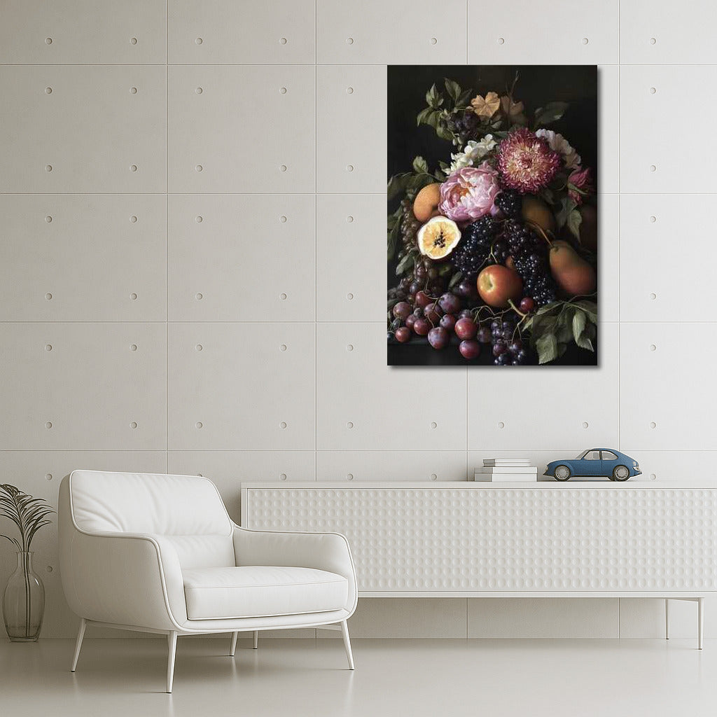 Peonies and Juicy Fruits: Floral Symphony