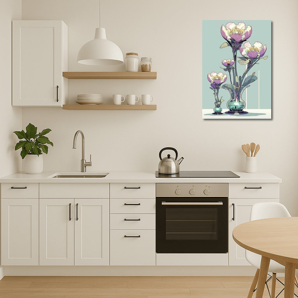 Magic of Peonies in a Futuristic Vase: Live Flowers for the Interior