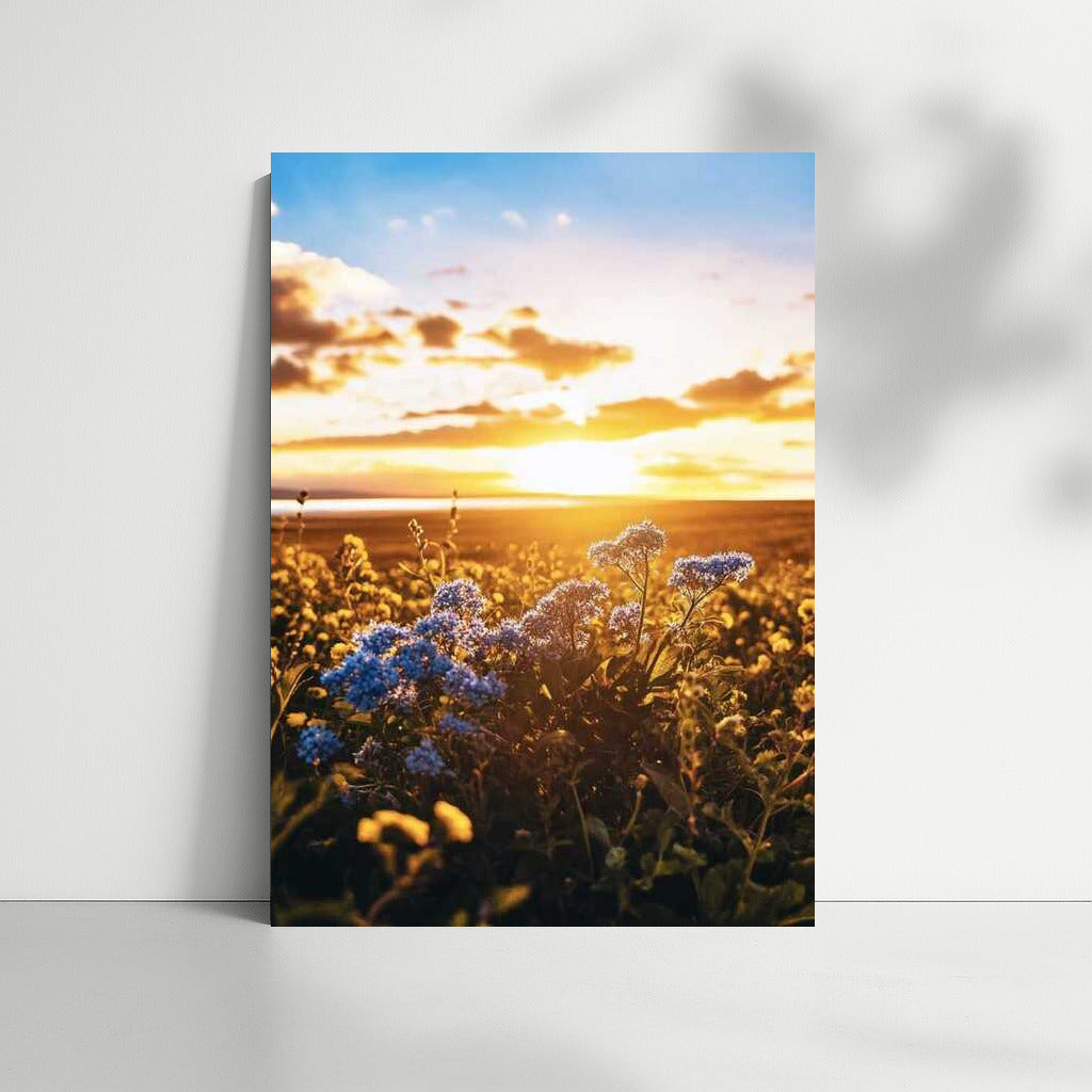 Forget-me-nots and Yellow Lilies: Natural Freshness in the Interior