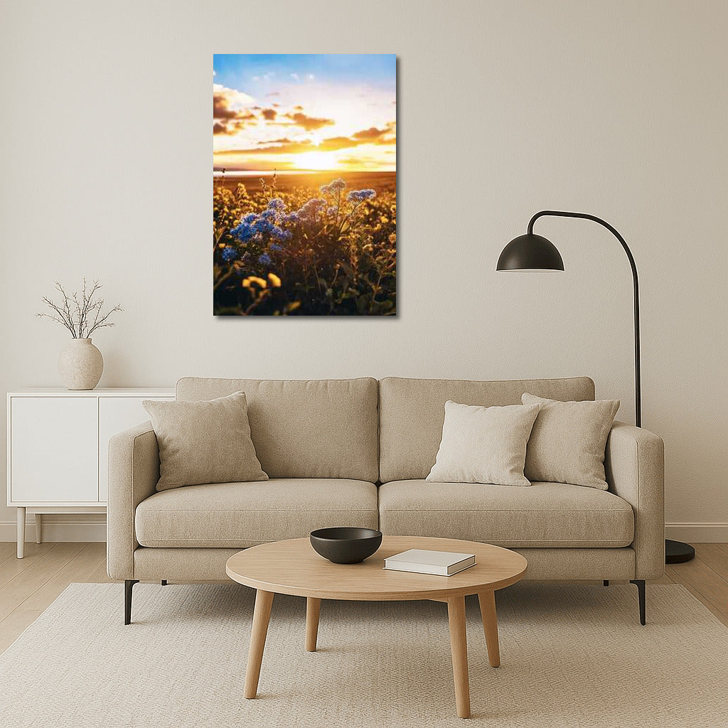 Forget-me-nots and Yellow Lilies: Natural Freshness in the Interior