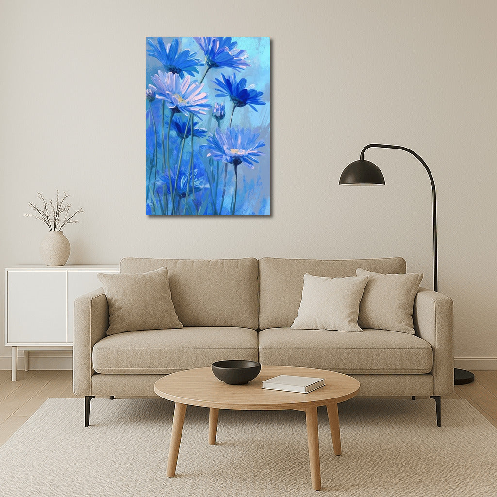 Blue Daisies: Freshness and Vivacity for Your Interior