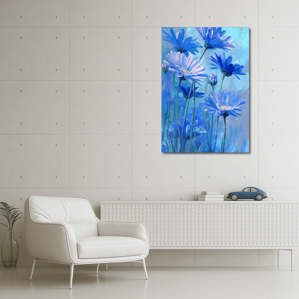 Blue Daisies: Freshness and Vivacity for Your Interior