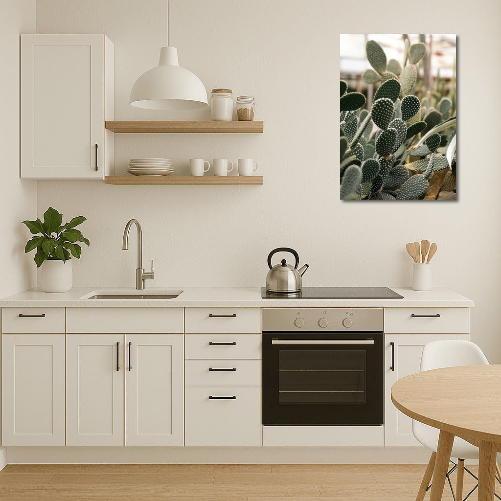 Floral Charm: Bright Cacti in the Interior