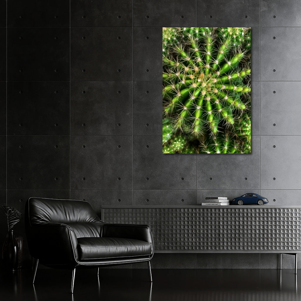 Searing Symphony: Cactus in Green Splendor