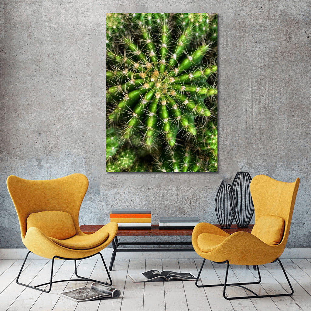 Searing Symphony: Cactus in Green Splendor