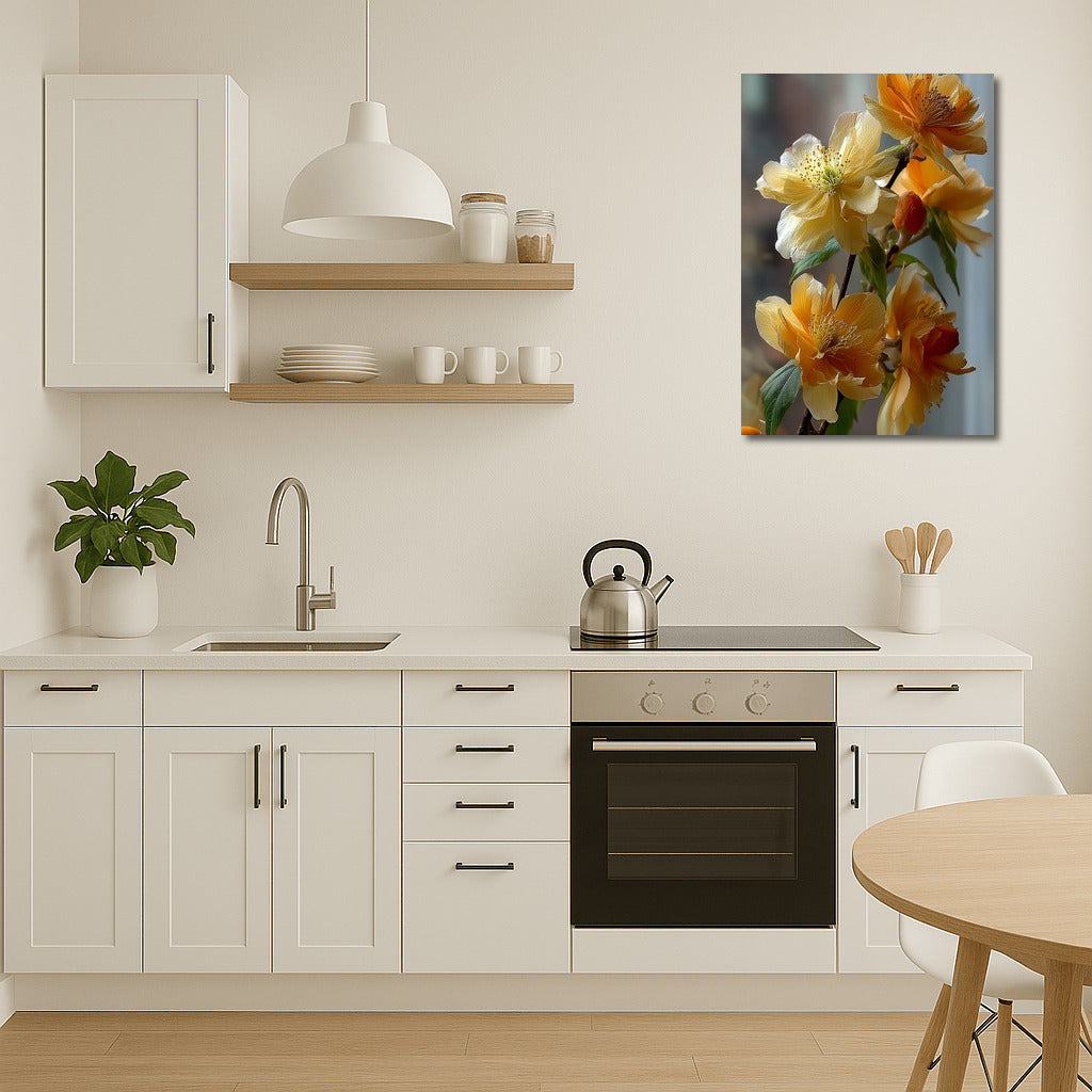 Yellow Sunset Peonies: An Elegant Floral Masterpiece for the Interior