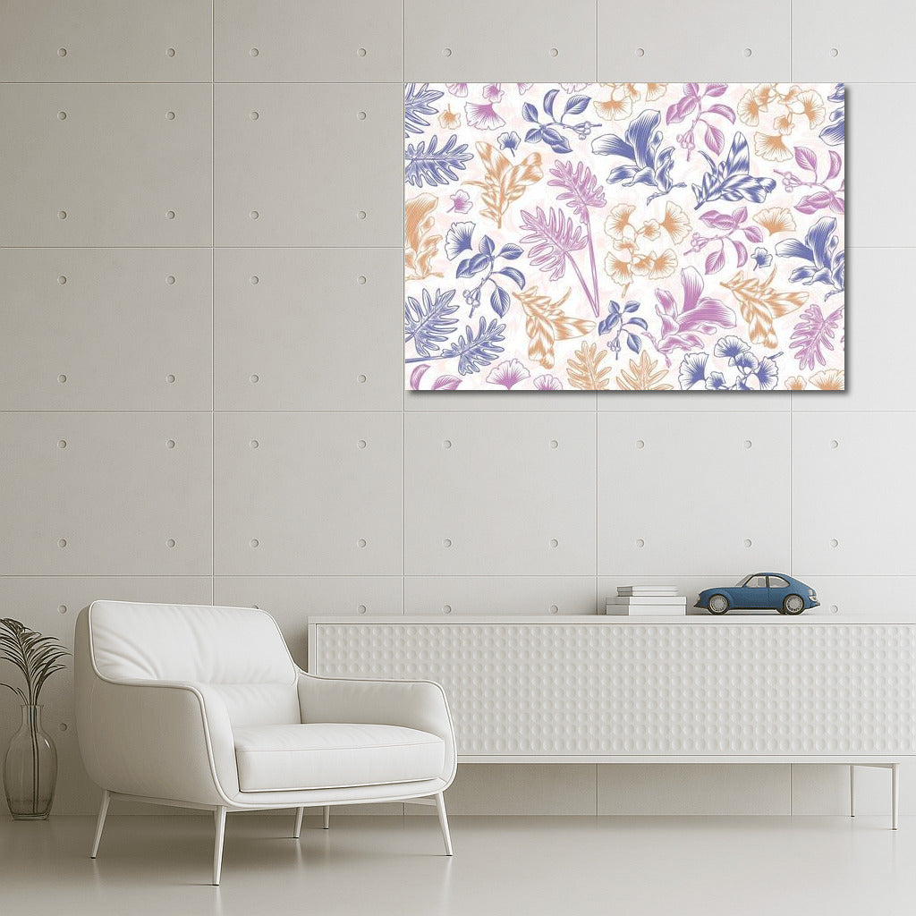 Pastel Symphony: Orchids and Monsteras in the Interior