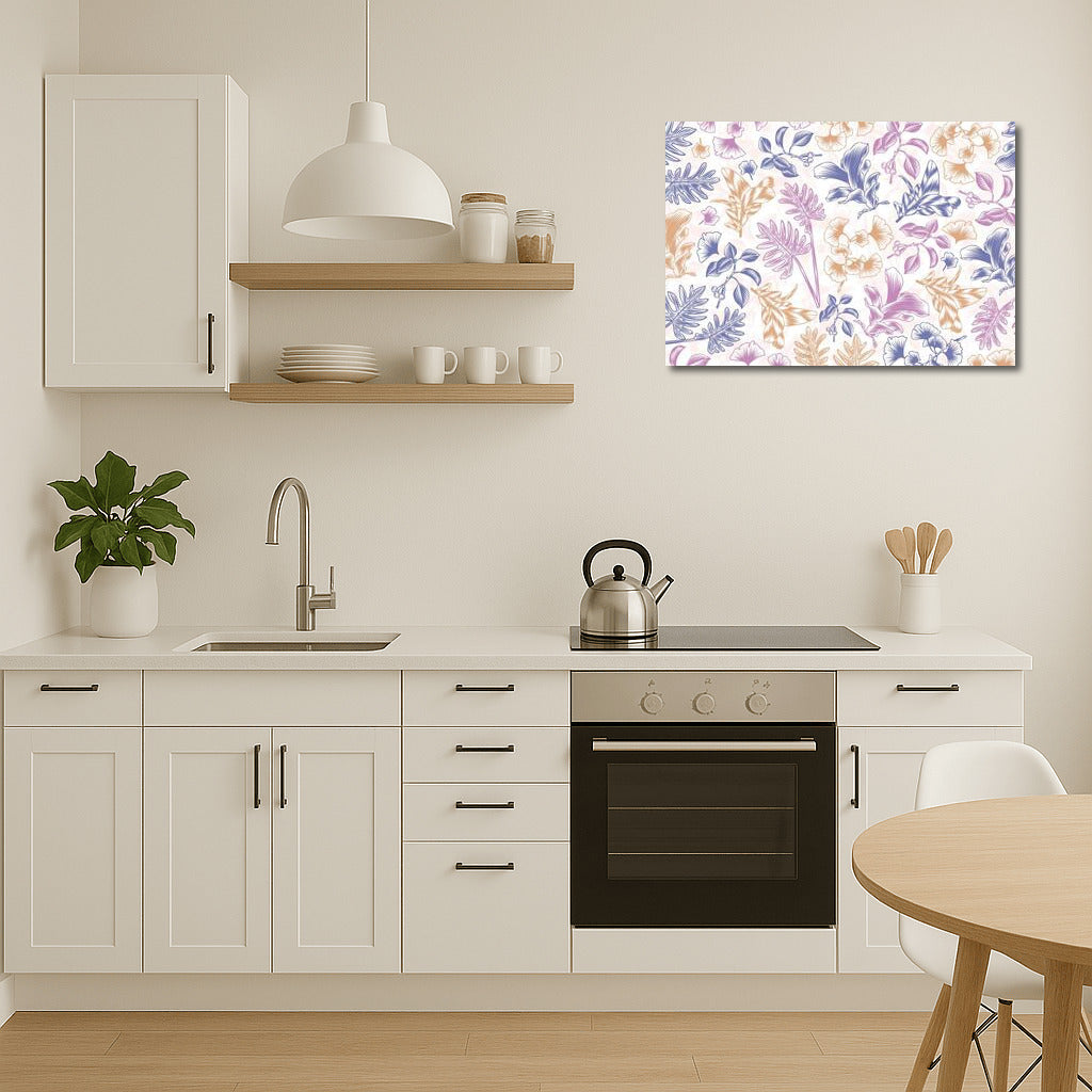 Pastel Symphony: Orchids and Monsteras in the Interior