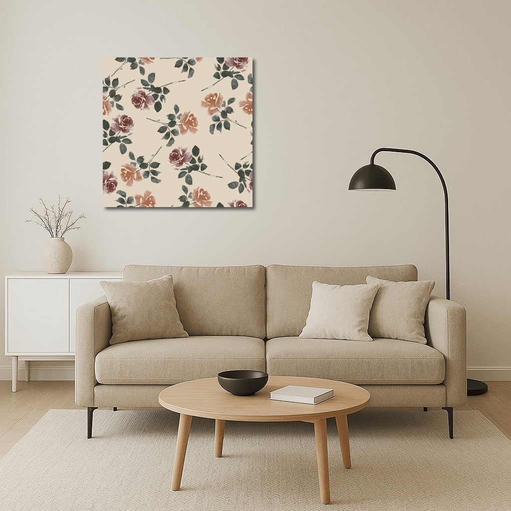 Rose Dance: Live Flower Waltz for Interior