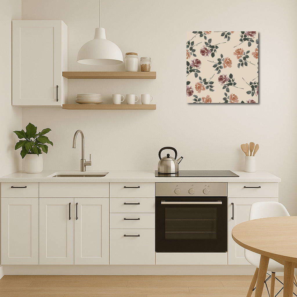 Rose Dance: Live Flower Waltz for Interior