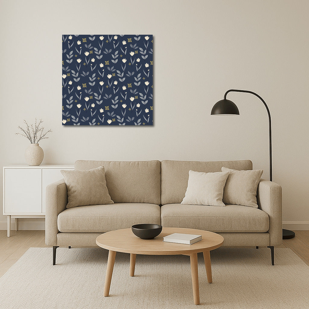 Trembling Tulips: Elegant Floral Pattern for Interior