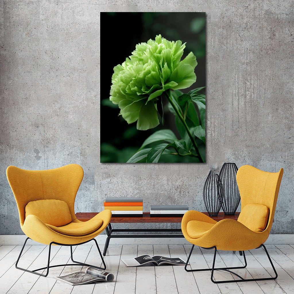 Freshness and Harmony: Green Flower
