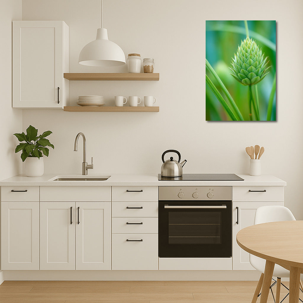 Exotic Protea Flower: Green Harmony