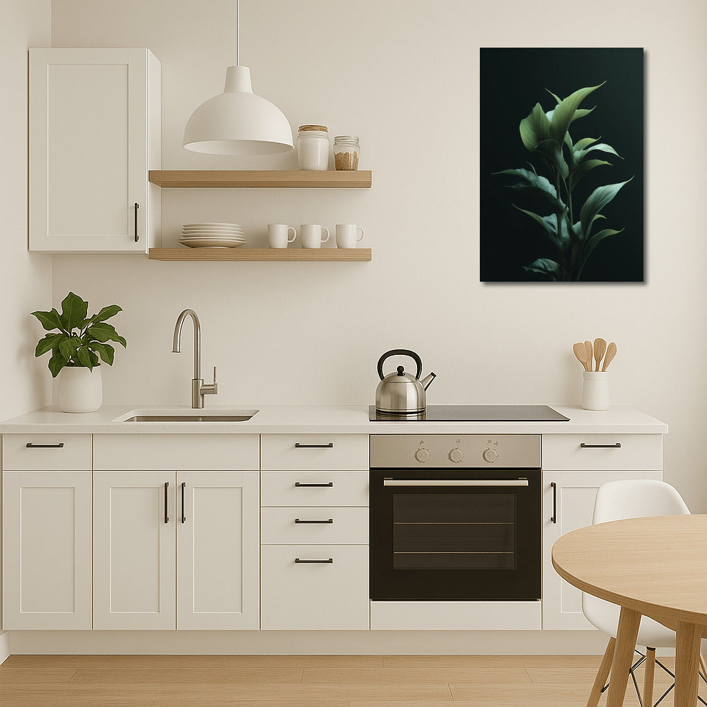 Garden Freshness: Green Foliage and Hydrangea Flowers for Interiors