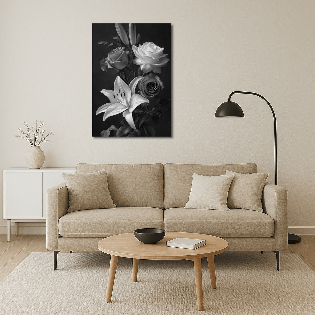 Romance of Lilies and Roses: Elegant Floral Decor for Interiors