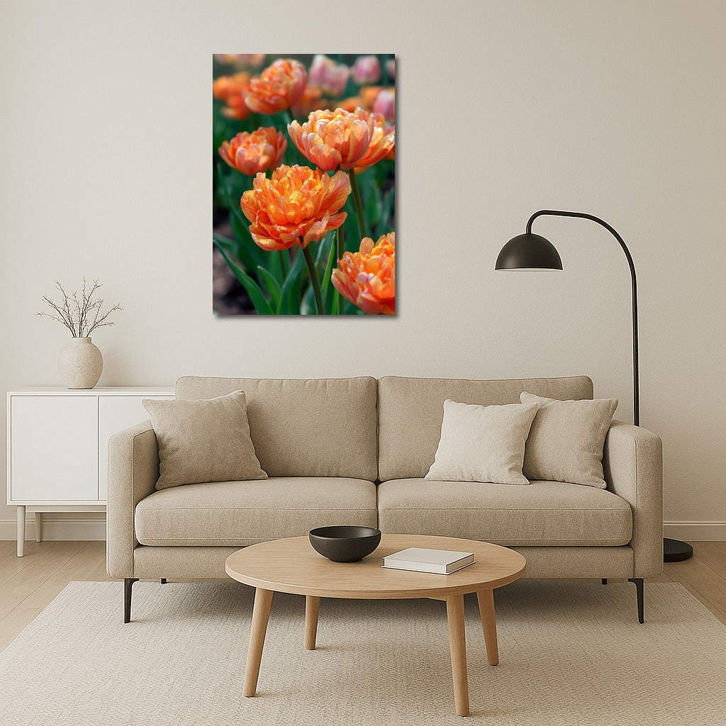 Peach Tulips: Spring Charm for the Interior