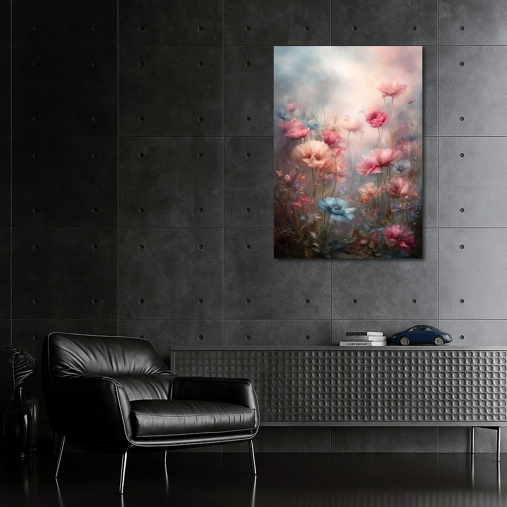 Airy Harmony: Soft Pastel Flowers