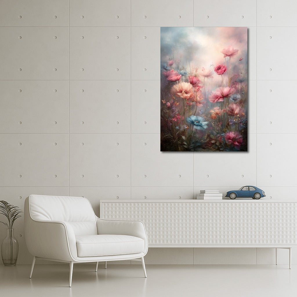 Airy Harmony: Soft Pastel Flowers