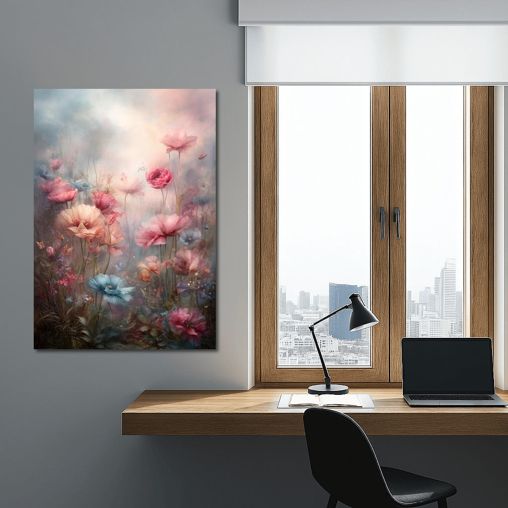 Airy Harmony: Soft Pastel Flowers