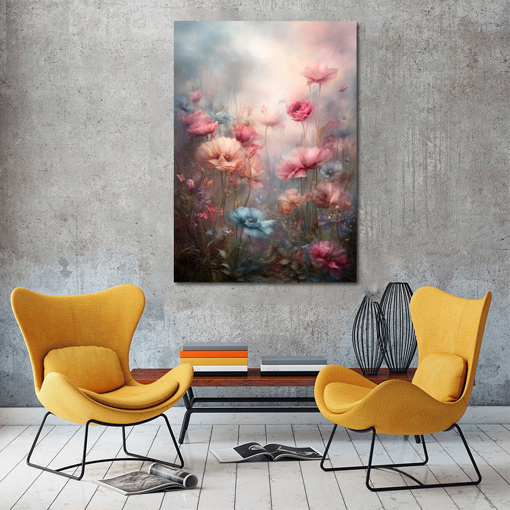 Airy Harmony: Soft Pastel Flowers