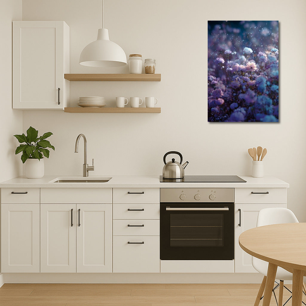 Fairytale Chrysanthemums: Magical Comfort of Flowers on the Wall