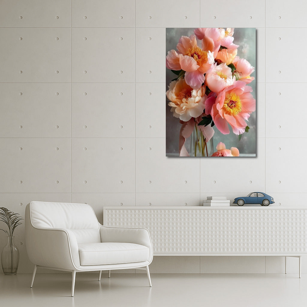 Floral Symphony: Delicate Peonies by Sarah Bernhardt for Your Interior