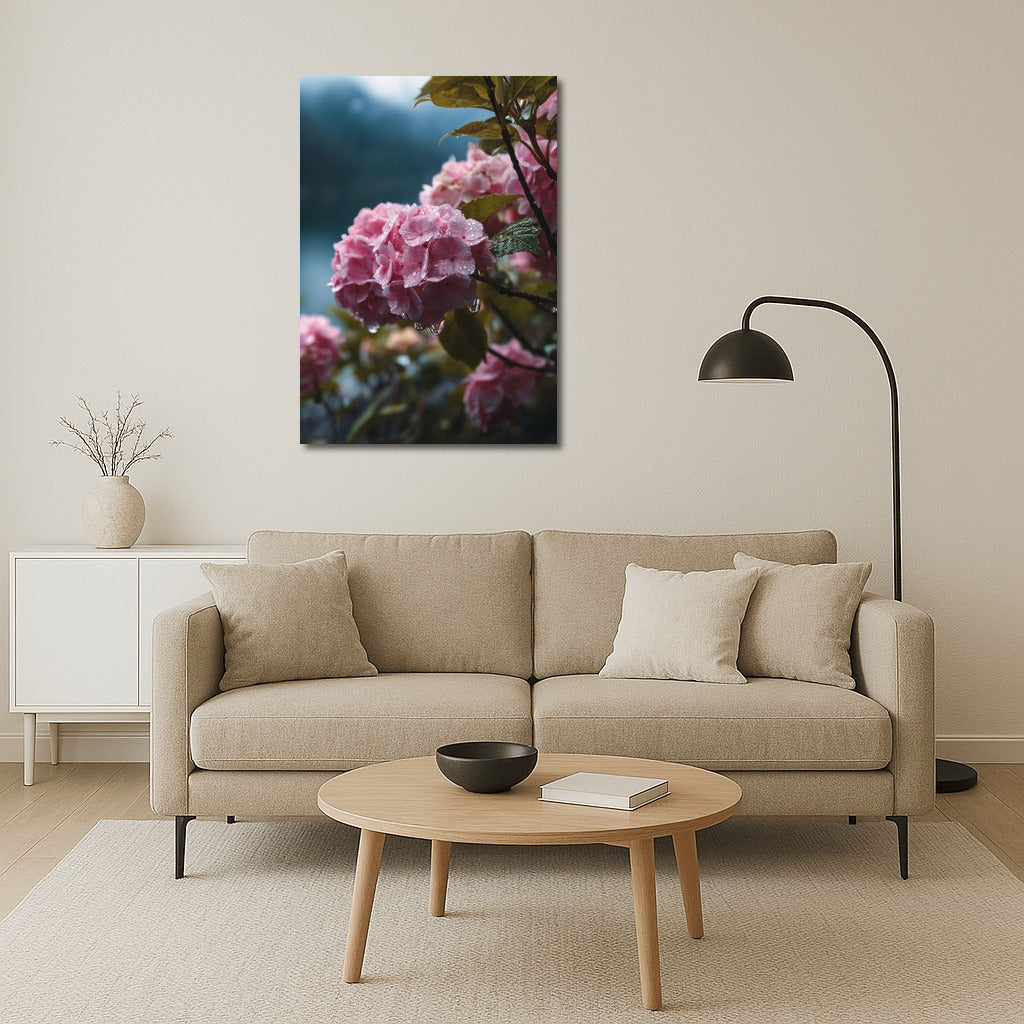 Watercolor Hydrangea: Floral Symphony for Interior