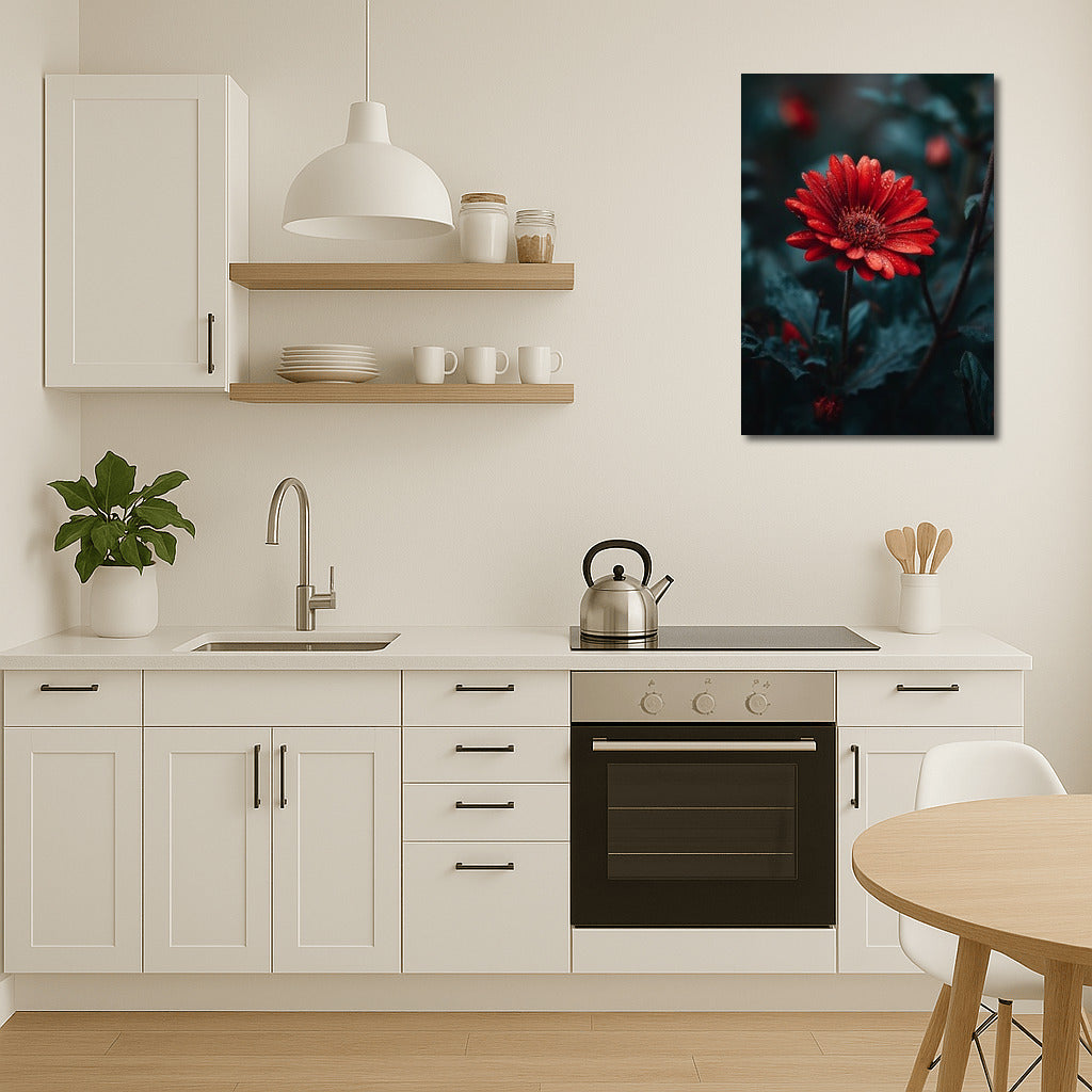 Red Gerbera: Elegance of Nature for the Interior