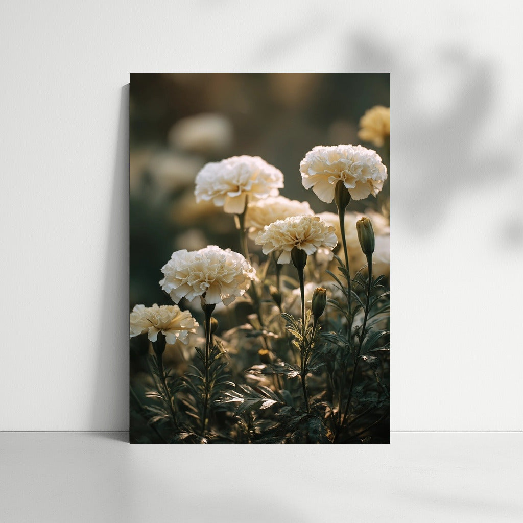 Delicate Carnations: Freshness of a Flower Bouquet for the Interior