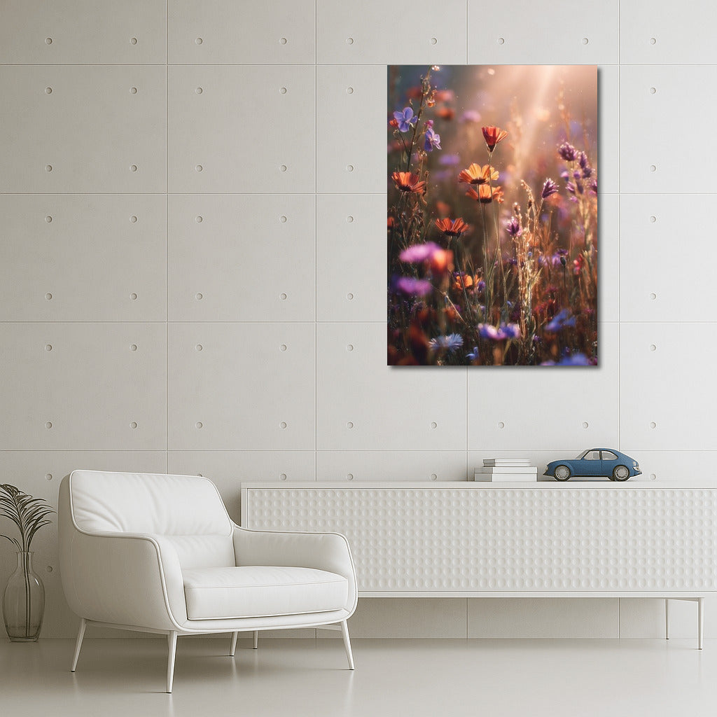 Solar Symphony: Daisies and Cornflowers