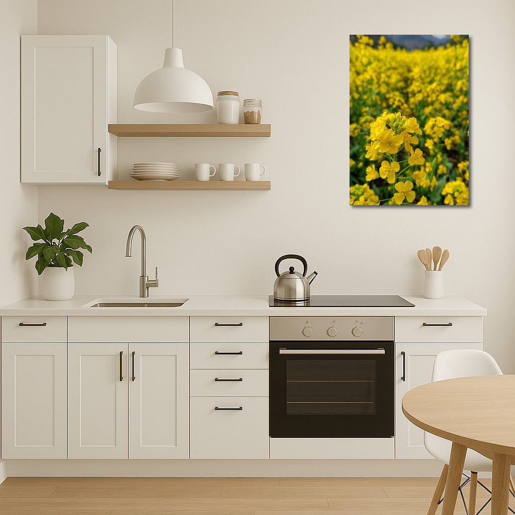 Sunny Dance of Rapeseed Flowers: Golden Symphony for Your Interior