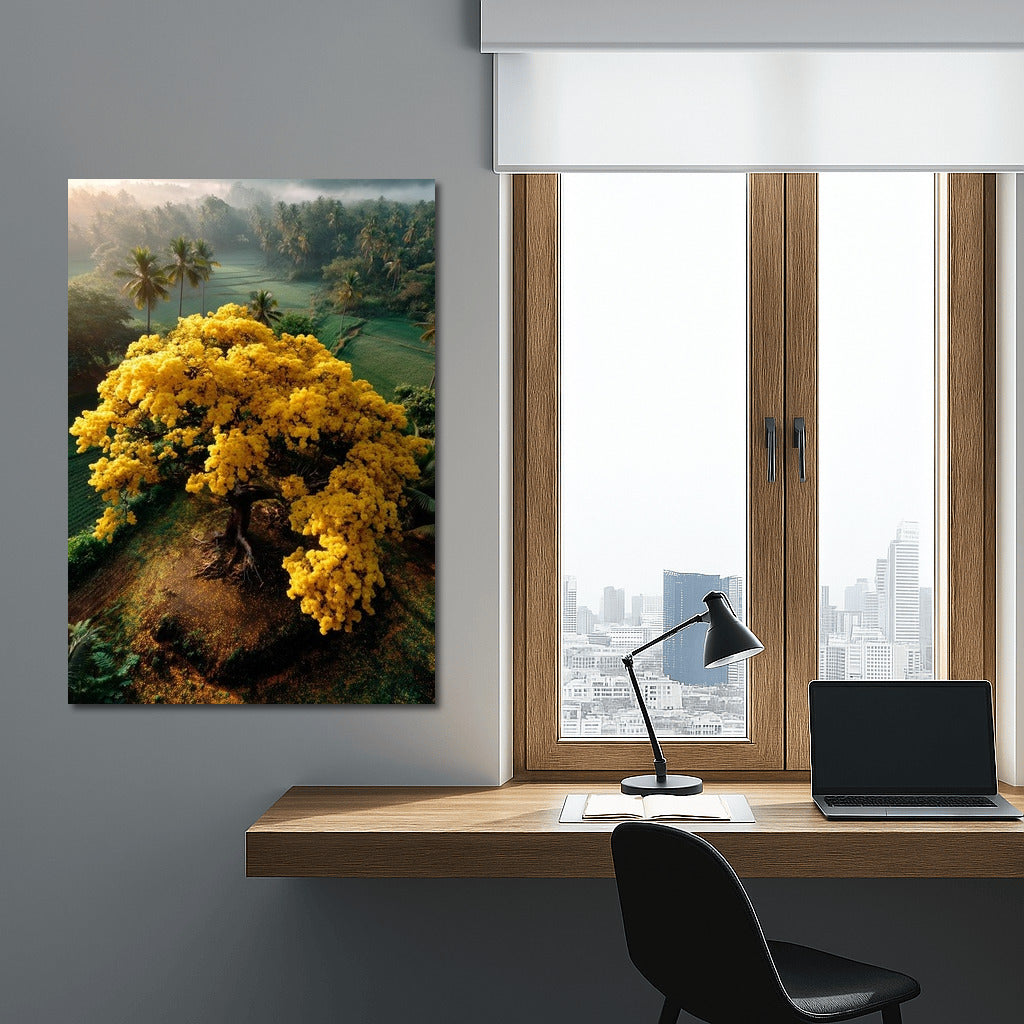 Sun Tree: Abundance of Yellow Flowers