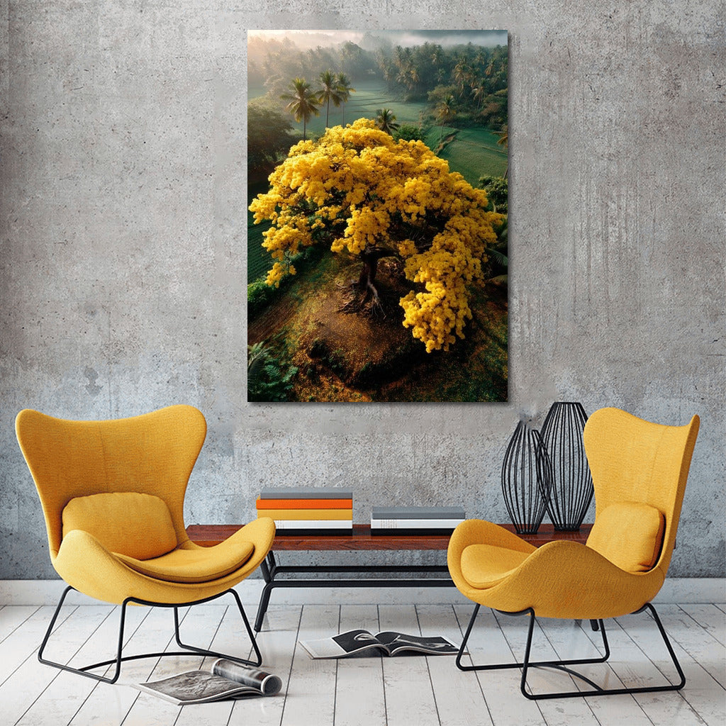 Sun Tree: Abundance of Yellow Flowers