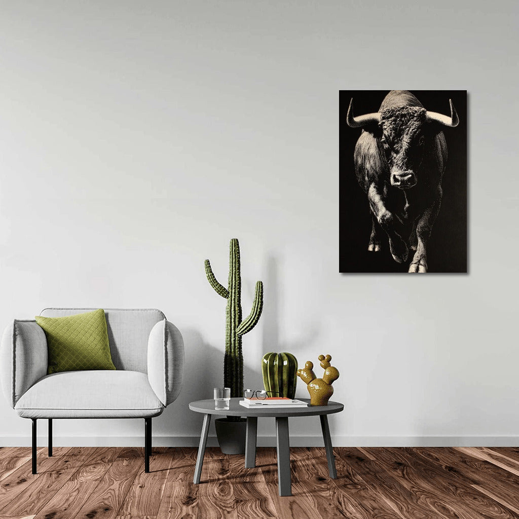 Bull in Motion: Strength and Energy in the Interior