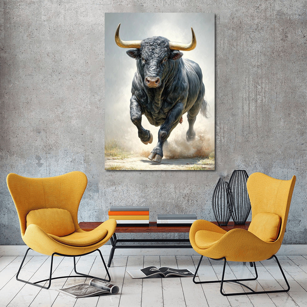Bull in Motion: Energy and Power on Your Wall