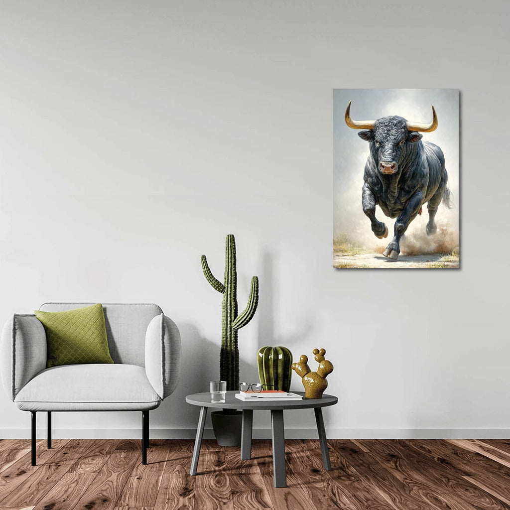 Bull in Motion: Energy and Power on Your Wall
