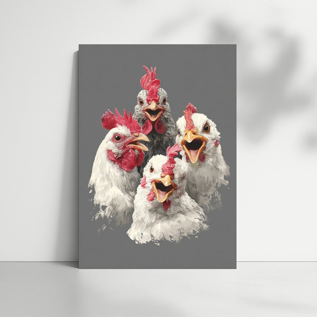 Bright Chickens: Cheerful Morning Charge