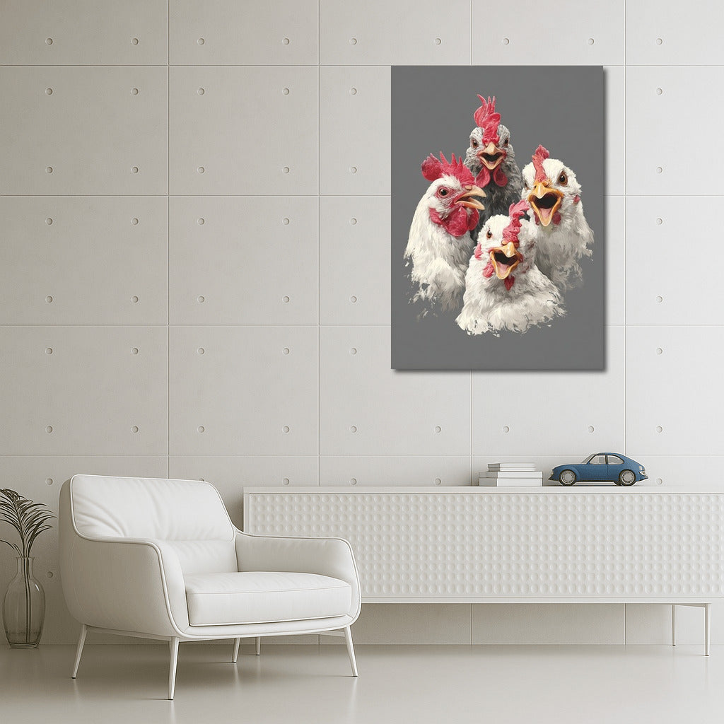 Bright Chickens: Cheerful Morning Charge