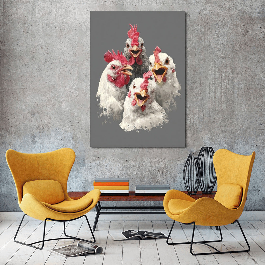 Bright Chickens: Cheerful Morning Charge
