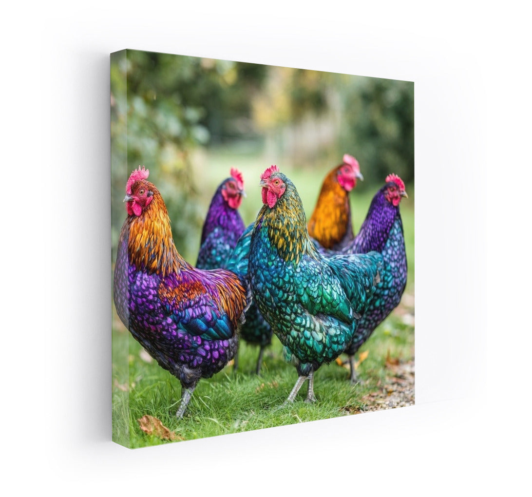Rainbow Roosters: Picturesque Birds for Interiors