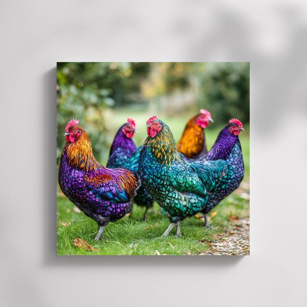 Rainbow Roosters: Picturesque Birds for Interiors