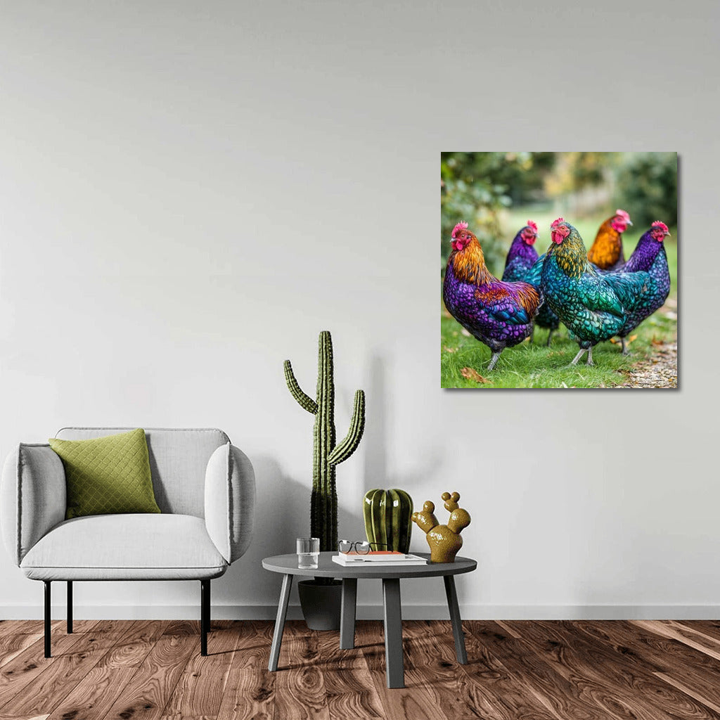 Rainbow Roosters: Picturesque Birds for Interiors