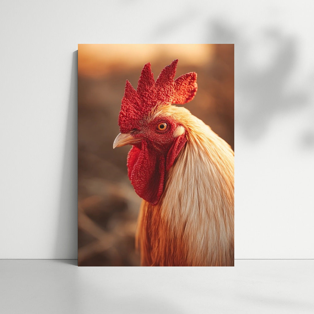 Bright Country Rooster: Elegance and Charm in the Interior