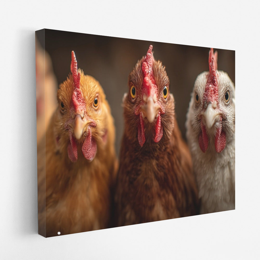 Funny Chickens: Bright Wall Decoration for Coziness