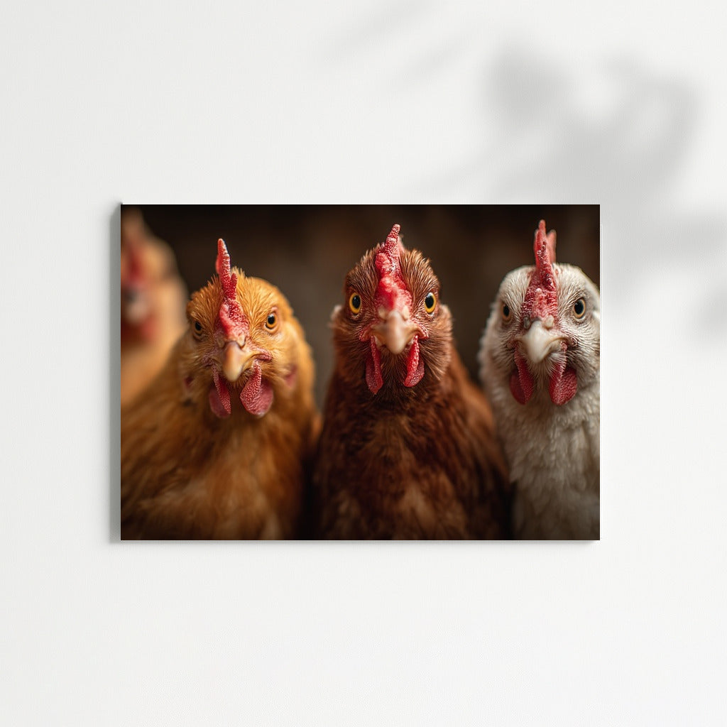Funny Chickens: Bright Wall Decoration for Coziness