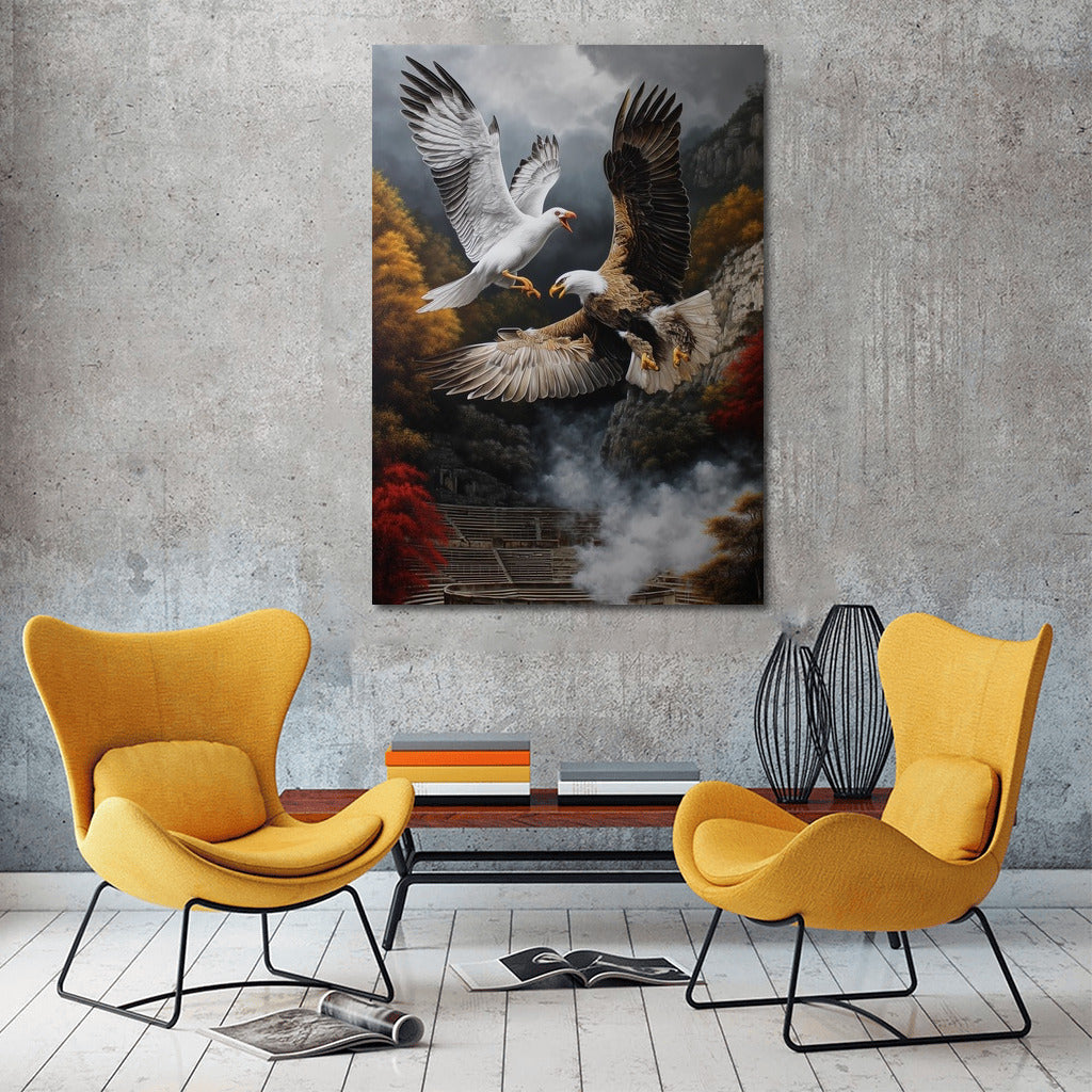 The Eagle and the Seagull: Flight Over the Ancient Arena