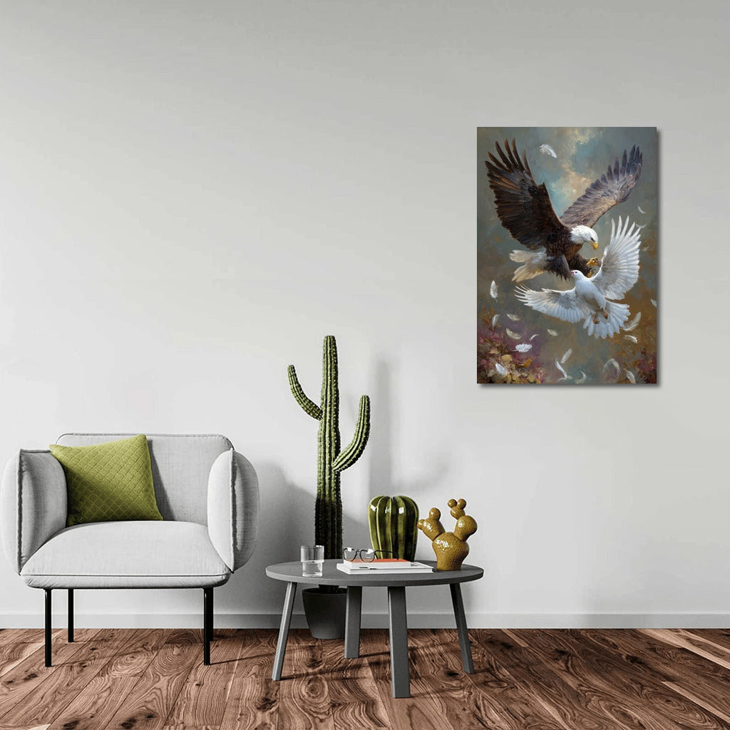 Dance of the Eagle and Dove: Power and Grace on Your Wall