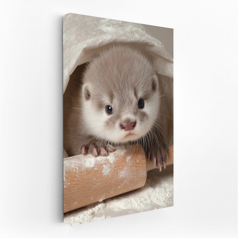 Little Otter in a Cloud of Flour: Coziness and Warmth for Your Home